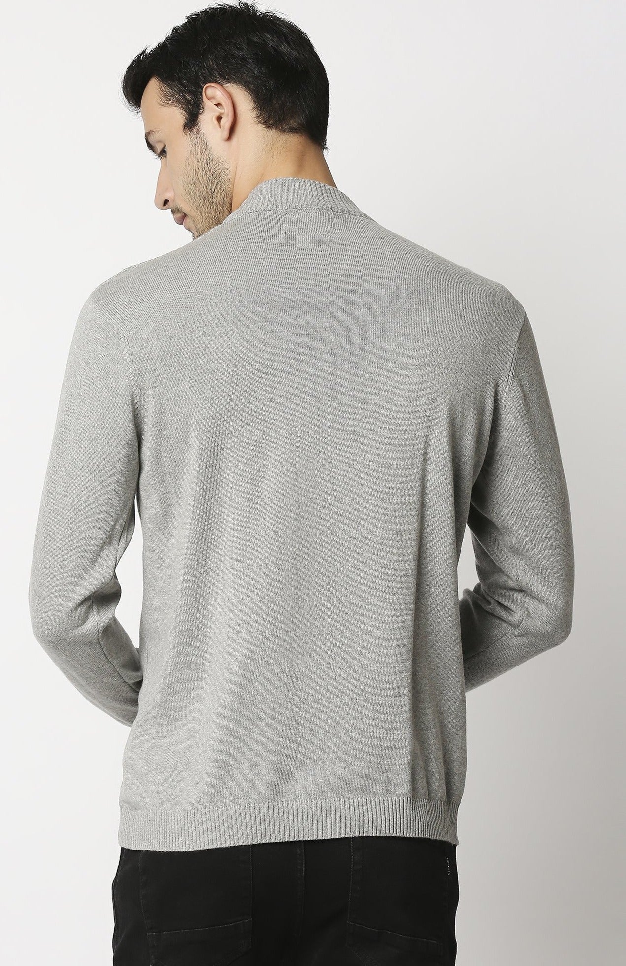 Fostino Tango Grey Turtle Neck T-Shirt - Fostino - T-Shirts
