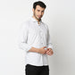 Fostino White Checks  Full Sleeves Shirt - Fostino - Shirts & Tops