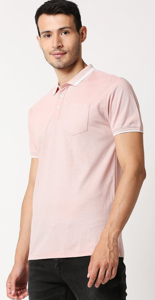 Fostino Zakat Light Pink Polo T-Shirt - Fostino - T-Shirts