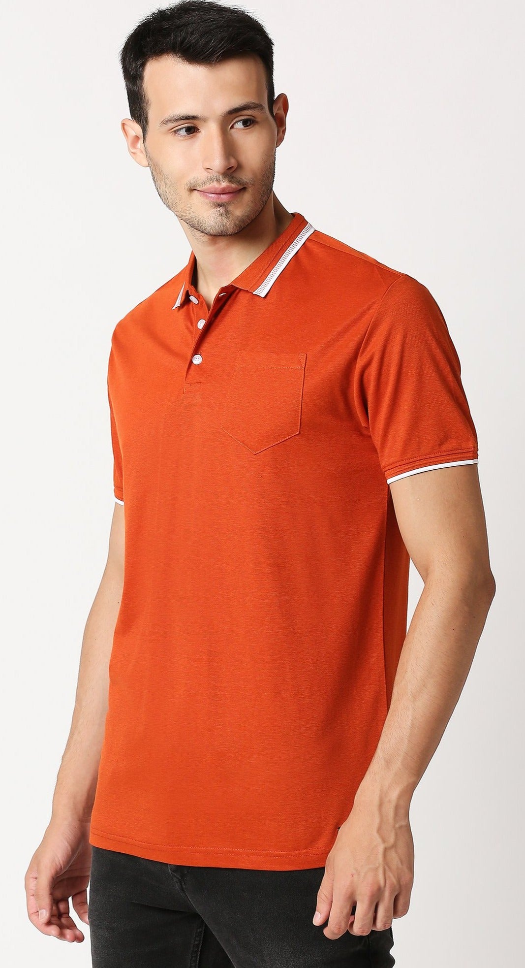 Fostino Zakat Rust Polo T-Shirt - Fostino - T-Shirts